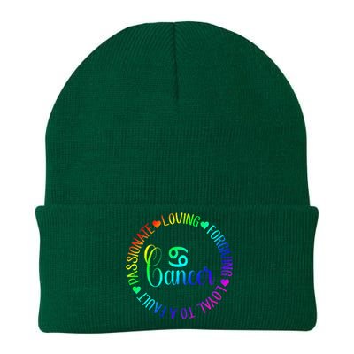 Rainbow Circle Personality Cancer Zodiac Knit Cap Winter Beanie