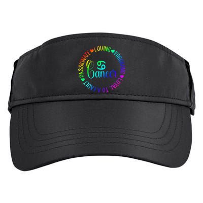 Rainbow Circle Personality Cancer Zodiac Adult Drive Performance Visor