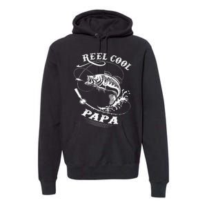 Reel Cool Papa For Fishing Nature Lovers Premium Hoodie