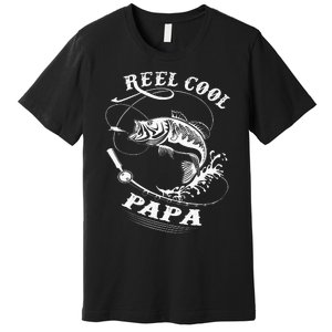 Reel Cool Papa For Fishing Nature Lovers Premium T-Shirt