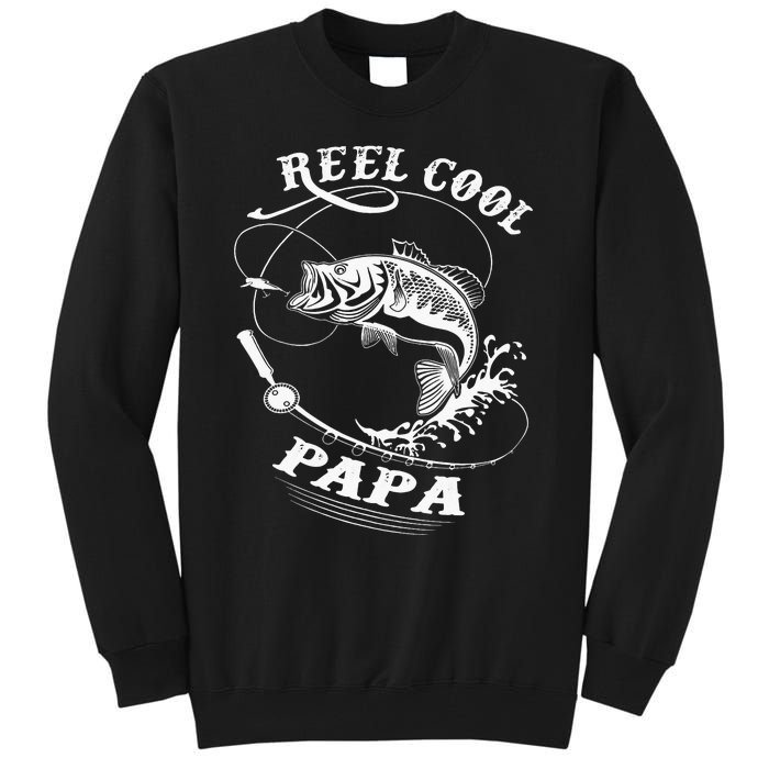 Reel Cool Papa For Fishing Nature Lovers Tall Sweatshirt