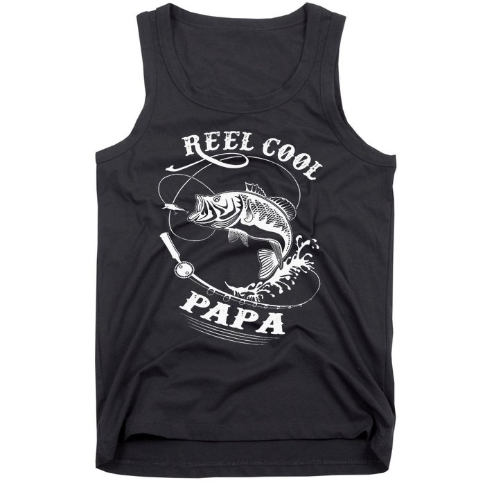 Reel Cool Papa For Fishing Nature Lovers Tank Top