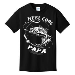 Reel Cool Papa For Fishing Nature Lovers Kids T-Shirt