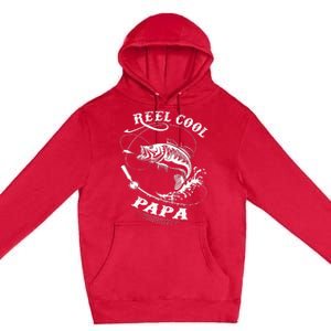 Reel Cool Papa For Fishing Nature Lovers Premium Pullover Hoodie