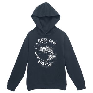 Reel Cool Papa For Fishing Nature Lovers Urban Pullover Hoodie