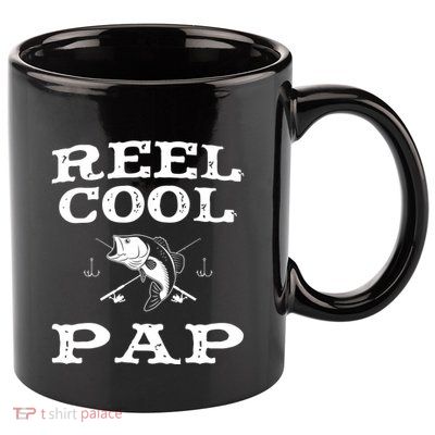 Reel Cool Pap Fishing Fisher Funny Funny Gift 11oz C Handle Ceramic Mug