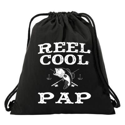 Reel Cool Pap Fishing Fisher Funny Funny Gift Drawstring Bag