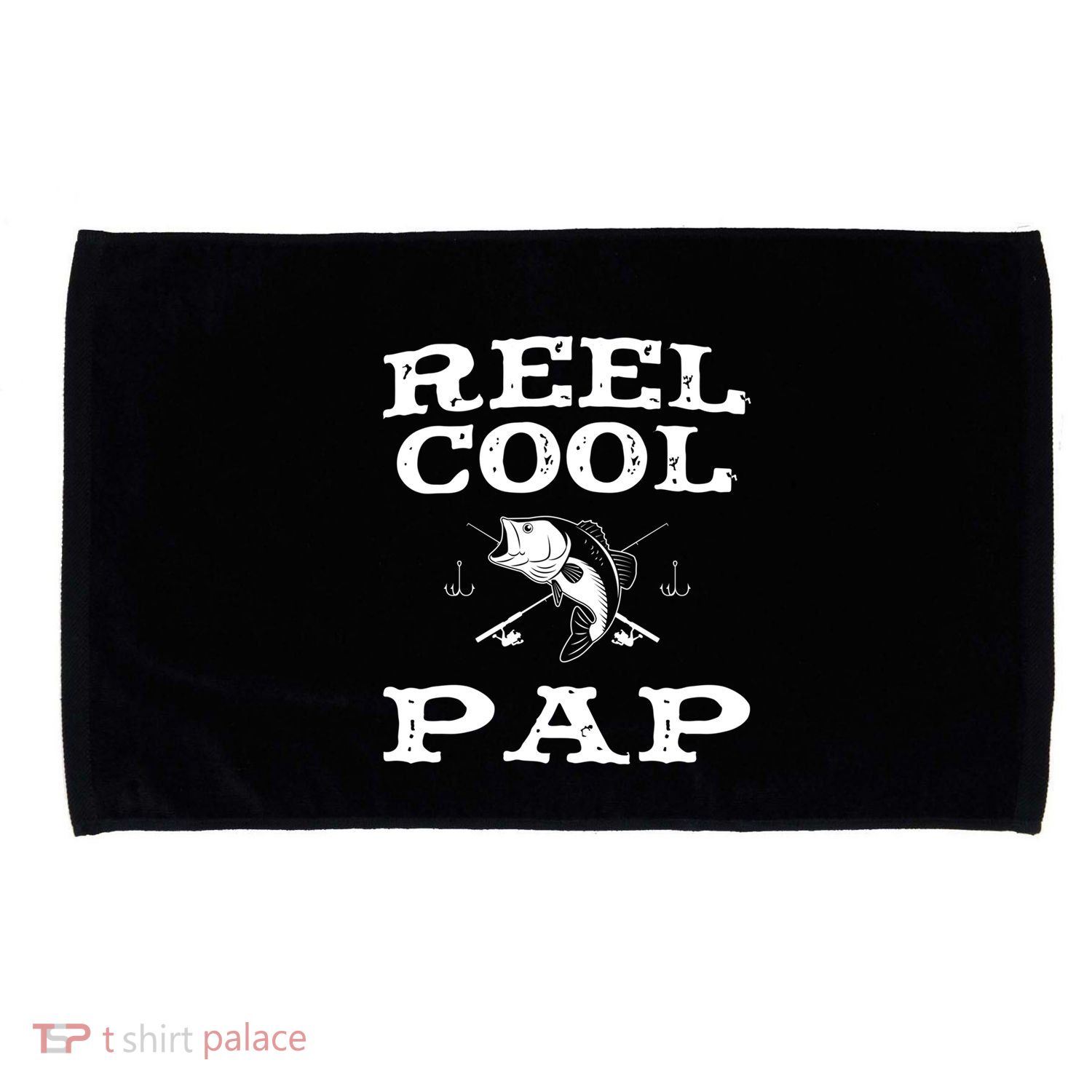 Reel Cool Pap Fishing Fisher Funny Funny Gift Microfiber Hand Towel