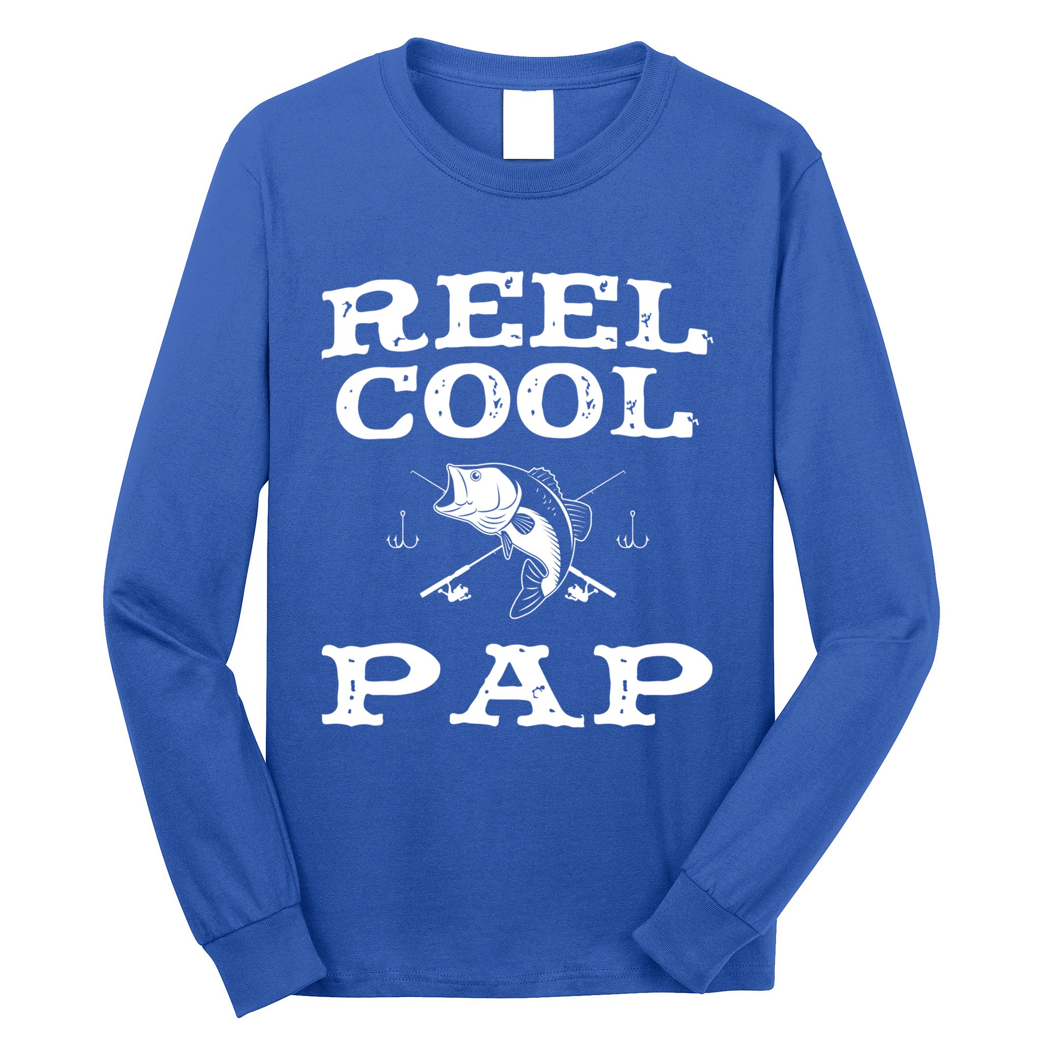 Reel Cool Pap Fishing Fisher Funny Funny Gift Long Sleeve Shirt