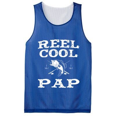 Reel Cool Pap Fishing Fisher Funny Funny Gift Mesh Reversible Basketball Jersey Tank