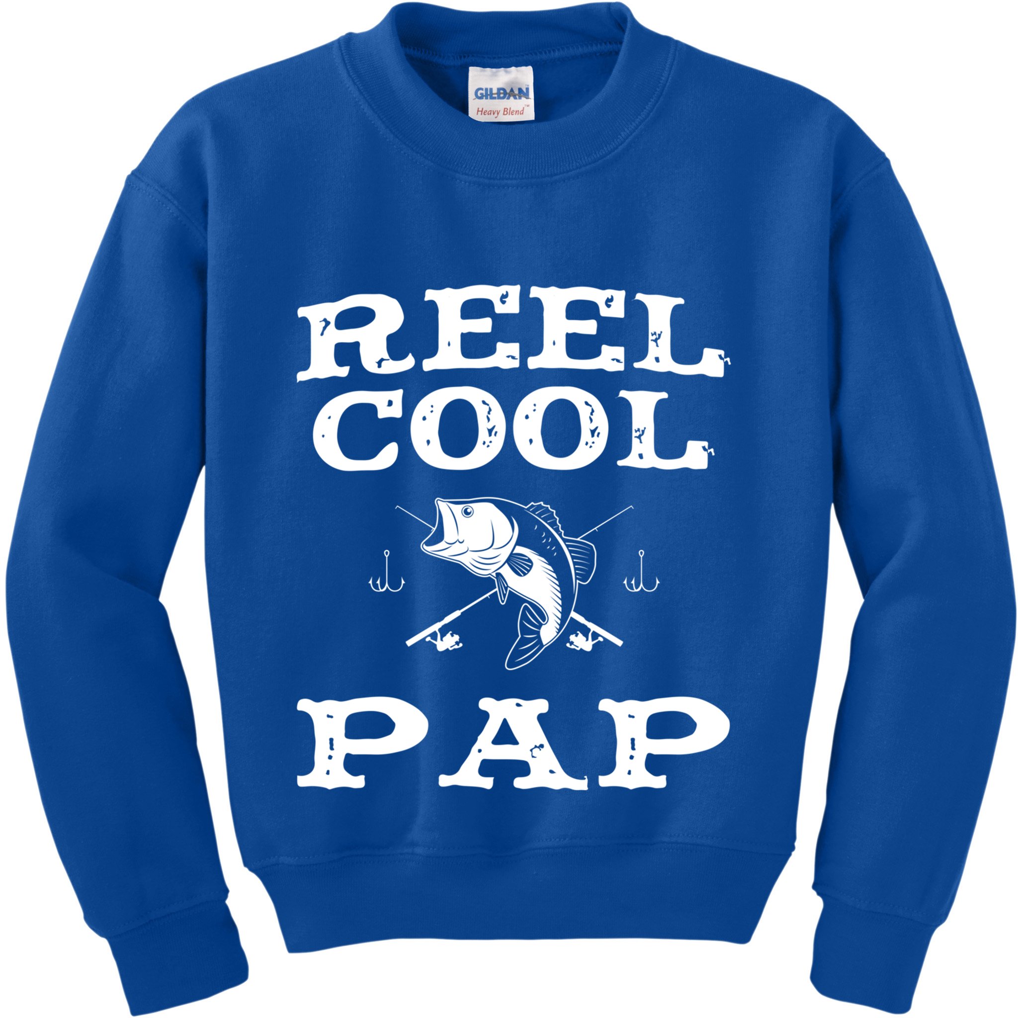 Reel Cool Pap Fishing Fisher Funny Funny Gift Kids Sweatshirt