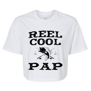 Reel Cool Pap Fishing Fisher Funny Funny Gift Bella+Canvas Jersey Crop Tee