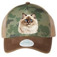 Ragdoll Cat Portrait Ragdoll Cat Head Ragdoll Cat Face Legacy Tie Dye Trucker Hat