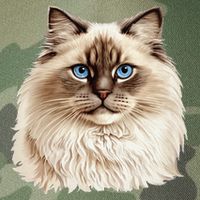 Ragdoll Cat Portrait Ragdoll Cat Head Ragdoll Cat Face Legacy Tie Dye Trucker Hat