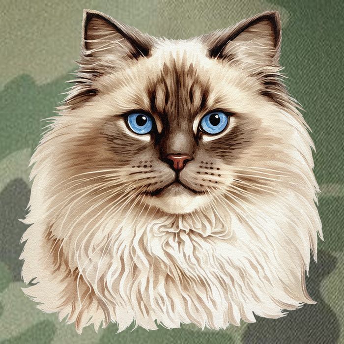 Ragdoll Cat Portrait Ragdoll Cat Head Ragdoll Cat Face Legacy Tie Dye Trucker Hat