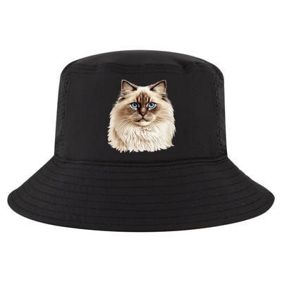 Ragdoll Cat Portrait Ragdoll Cat Head Ragdoll Cat Face Cool Comfort Performance Bucket Hat