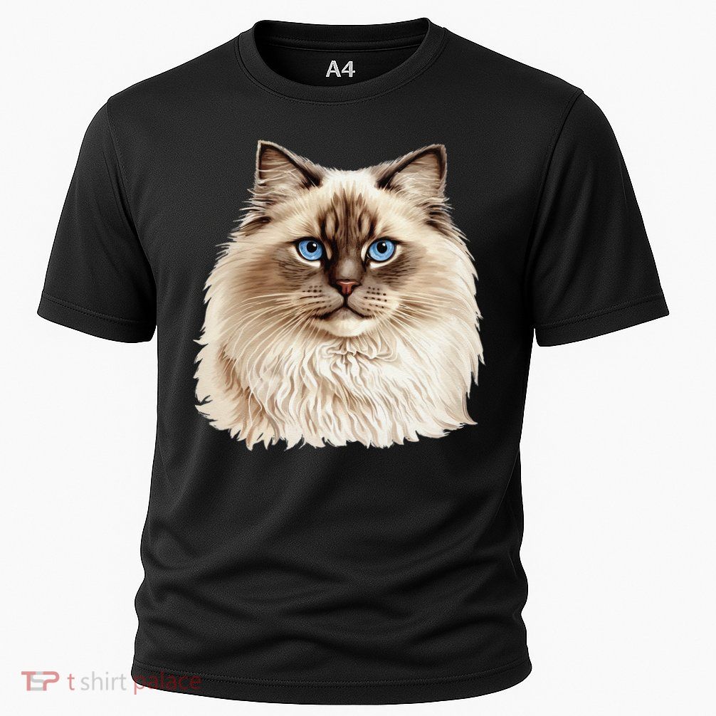 Ragdoll Cat Portrait Ragdoll Cat Head Ragdoll Cat Face Performance Shirt