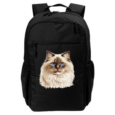 Ragdoll Cat Portrait Ragdoll Cat Head Ragdoll Cat Face Backpack