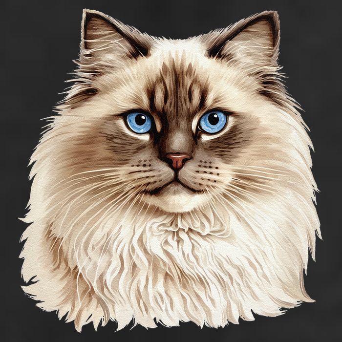 Ragdoll Cat Portrait Ragdoll Cat Head Ragdoll Cat Face Adult Drive Performance Visor
