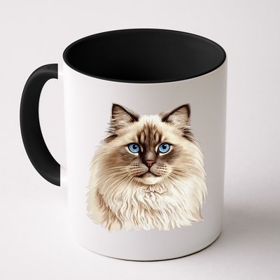 Ragdoll Cat Portrait Ragdoll Cat Head Ragdoll Cat Face Mug