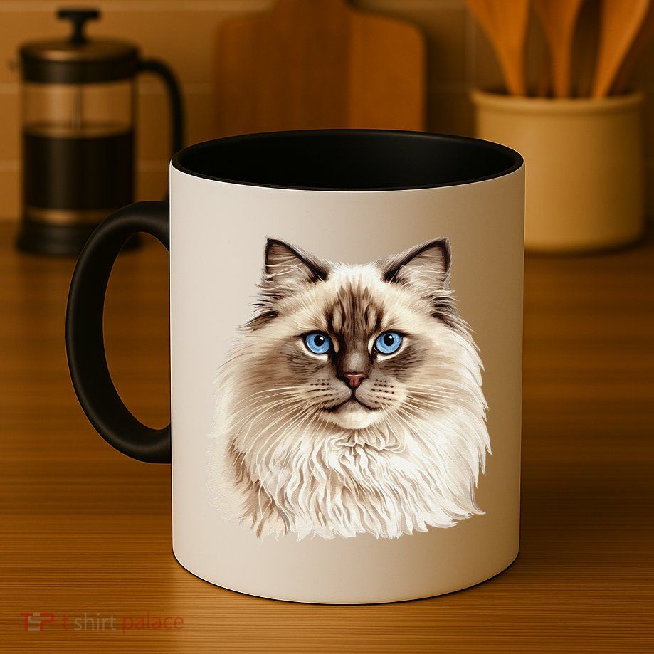 Ragdoll Cat Portrait Ragdoll Cat Head Ragdoll Cat Face Mug