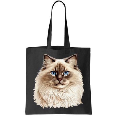 Ragdoll Cat Portrait Ragdoll Cat Head Ragdoll Cat Face Bag