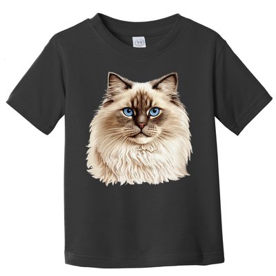 Ragdoll Cat Portrait Ragdoll Cat Head Ragdoll Cat Face Toddler T-Shirt