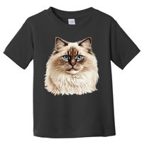 Ragdoll Cat Portrait Ragdoll Cat Head Ragdoll Cat Face Toddler T-Shirt
