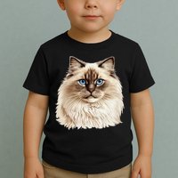 Ragdoll Cat Portrait Ragdoll Cat Head Ragdoll Cat Face Toddler T-Shirt
