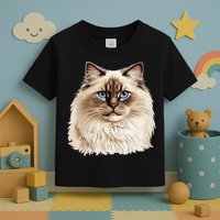 Ragdoll Cat Portrait Ragdoll Cat Head Ragdoll Cat Face Toddler T-Shirt