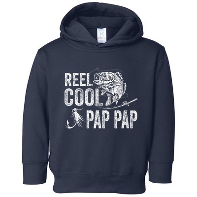 Reel Cool Pap Pap Fishing Fathers Day Gifts Toddler Hoodie
