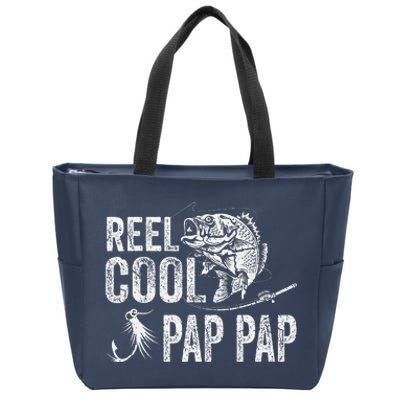 Reel Cool Pap Pap Fishing Fathers Day Gifts Zip Tote Bag