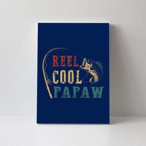 Reel Cool Papaw Fishing Fathers Day Canvas