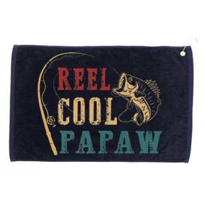 Reel Cool Papaw Fishing Fathers Day Grommeted Golf Towel