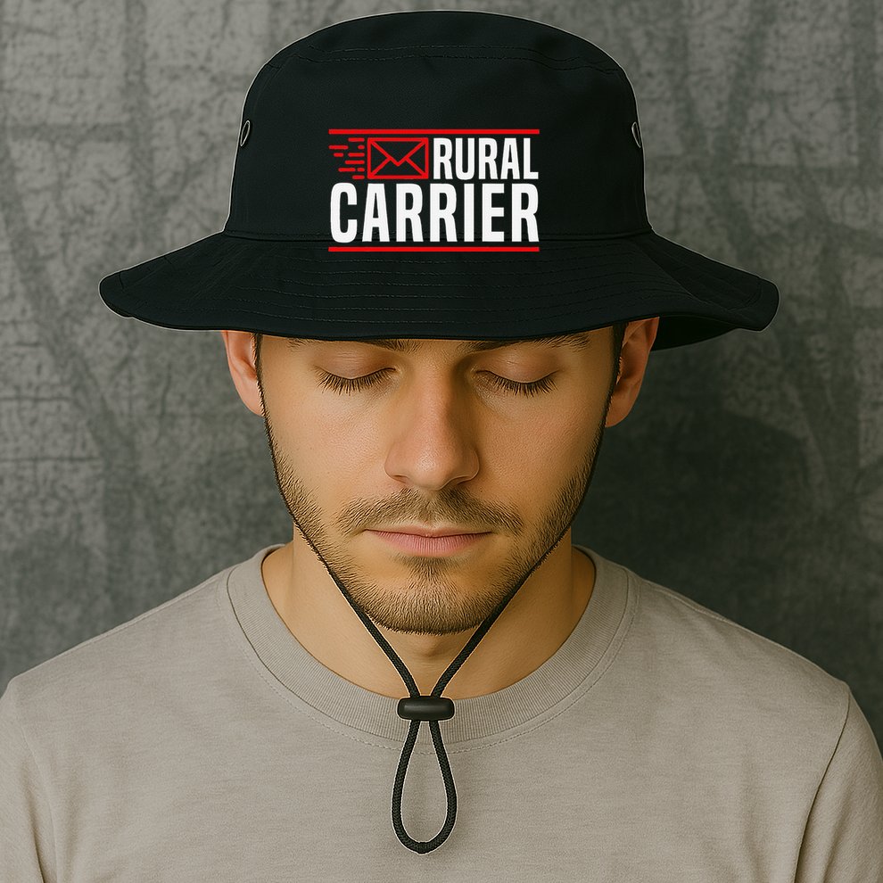 Rural Carrier Postal Worker Mailman Delivery Mail Escort Bucket Hat