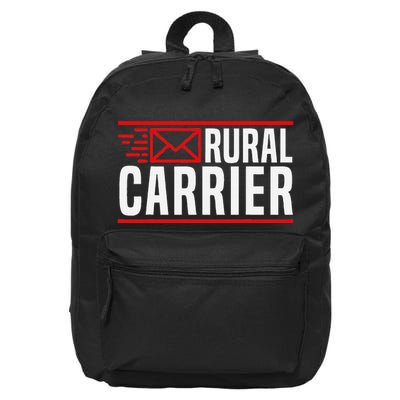Rural Carrier Postal Worker Mailman Delivery Mail Escort 16 in Basic Backpack