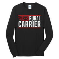 Rural Carrier Postal Worker Mailman Delivery Mail Escort Tall Long Sleeve T-Shirt