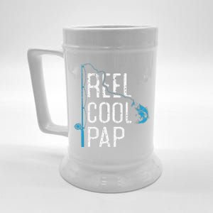 Reel Cool Pap Fishing Father’s Day Gift For Fisherman Pap Beer Stein