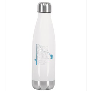 Reel Cool Pap Fishing Father’s Day Gift For Fisherman Pap Stainless Steel Insulated Water Bottle