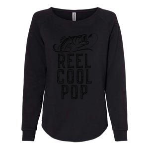 Reel Cool Pop Fishing Fisherman Funny Retro Womens California Wash Sweatshirt