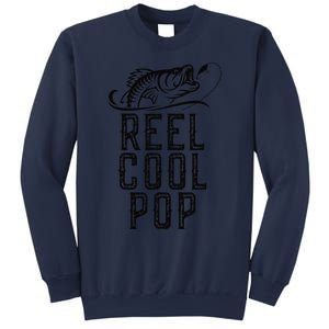 Reel Cool Pop Fishing Fisherman Funny Retro Sweatshirt