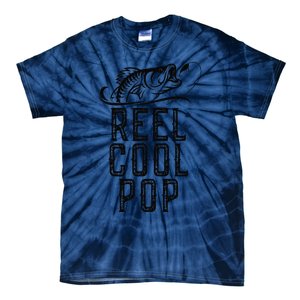 Reel Cool Pop Fishing Fisherman Funny Retro Tie-Dye T-Shirt