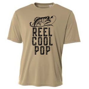 Reel Cool Pop Fishing Fisherman Funny Retro Cooling Performance Crew T-Shirt