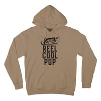 Reel Cool Pop Fishing Fisherman Funny Retro Hoodie