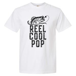 Reel Cool Pop Fishing Fisherman Funny Retro Garment-Dyed Heavyweight T-Shirt