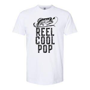 Reel Cool Pop Fishing Fisherman Funny Retro Softstyle CVC T-Shirt