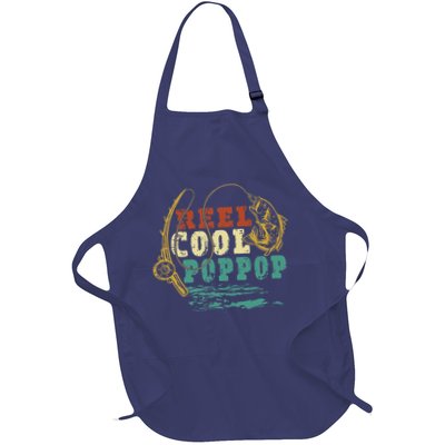 Reel Cool Poppop Vintage Fishing Funny Grandpa Fisherman Apron