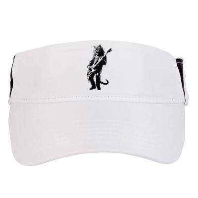 Rock Cat Playing Guitar Funny Guitar Cat Adult Drive Performance Visor