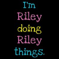 Riley Cute Personalized Text Kid's Gift Top For Girls Zip Tote Bag