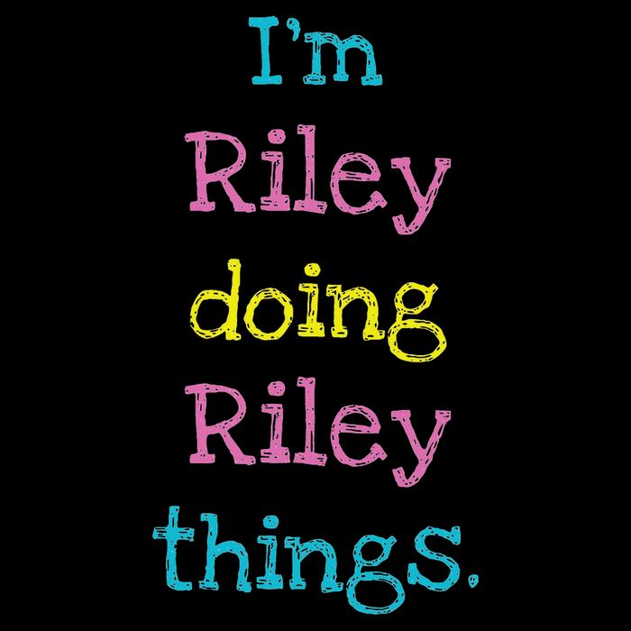 Riley Cute Personalized Text Kid's Gift Top For Girls Zip Tote Bag